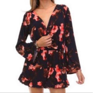 Honey Belle Boutique floral romper medium